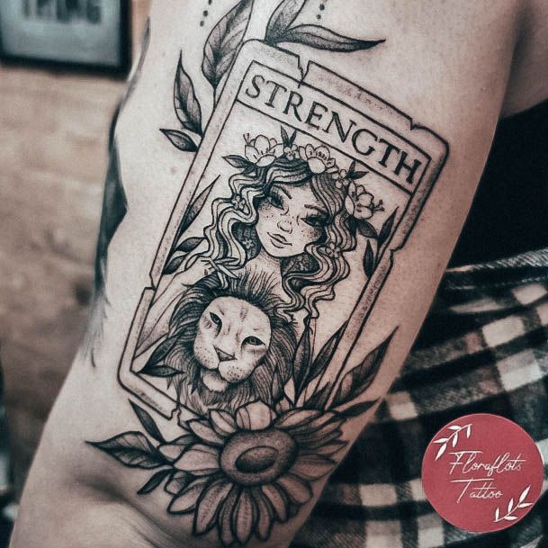 Strength Womens Tattoo Designs