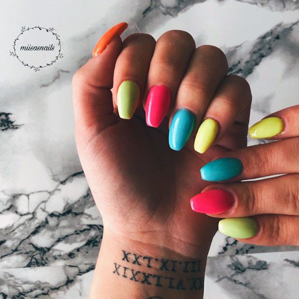 Striking Colorful Nail Ideas For Women