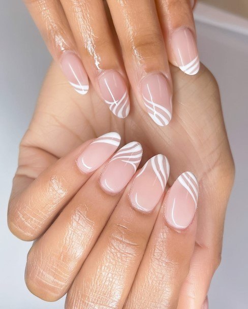 Striped Nails For Girls