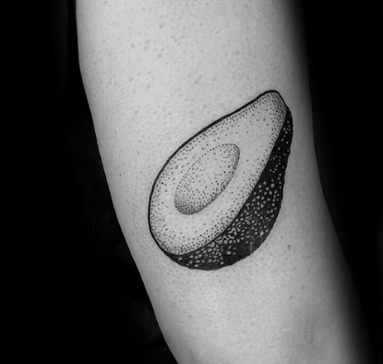 Stunning Avocado Tattoo On Lady