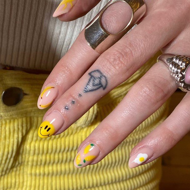 Stunning Banana Nail On Lady