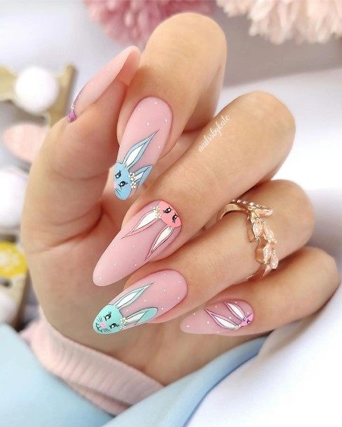 Stunning Bunny Nail On Lady