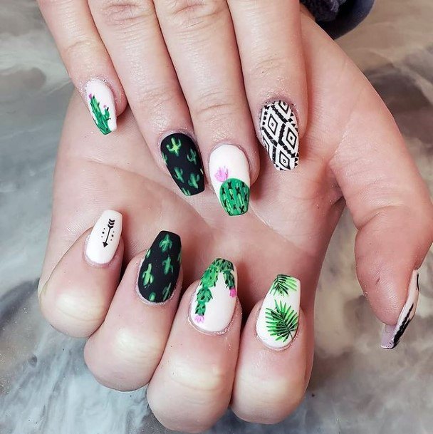 Stunning Cactus Nails Women