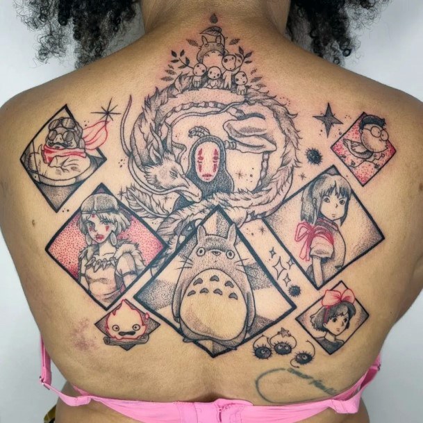 Stunning Calcifer Tattoo On Lady