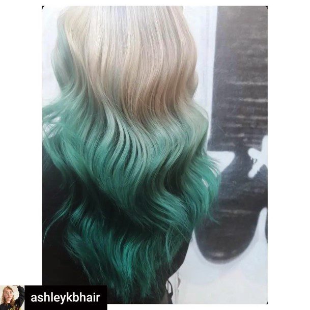 Stunning Cool Hair Dye Colors On Lady