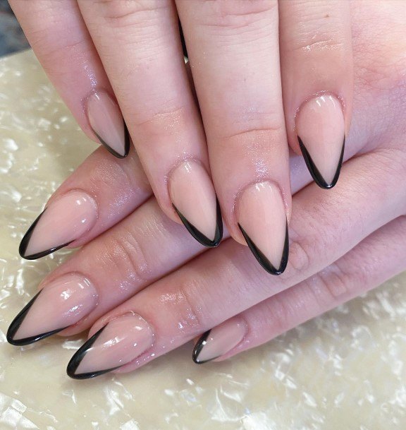 Stunning Cream Nail On Lady