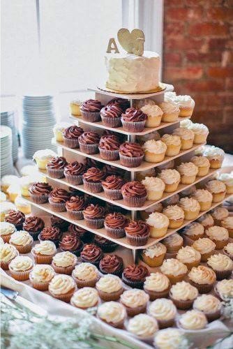 Stunning Cupcake Pyramid Wedding Ideas Chocolate Vanilla Design