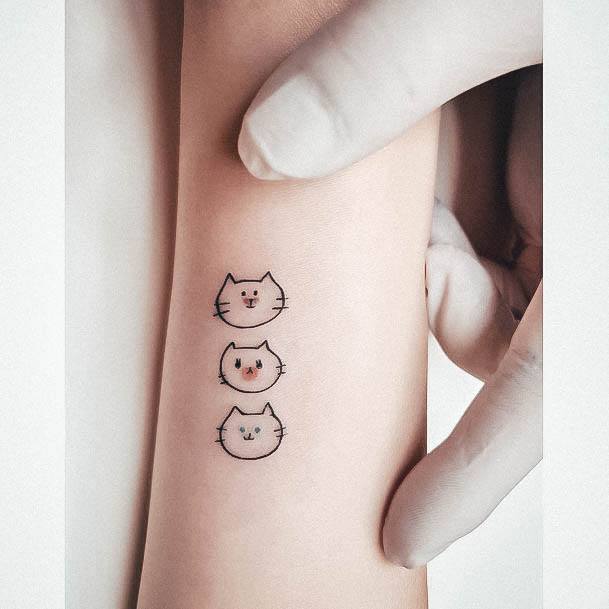 Stunning Cute Little Tattoo On Lady