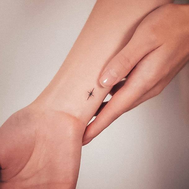 Stunning Cute Simple Tattoo On Lady