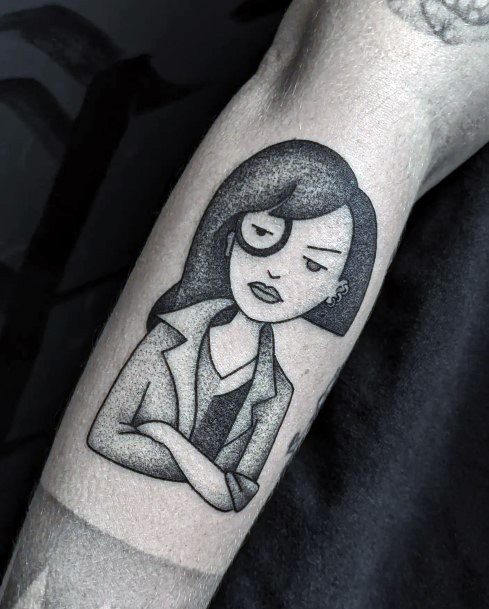 Stunning Daria Tattoo On Lady