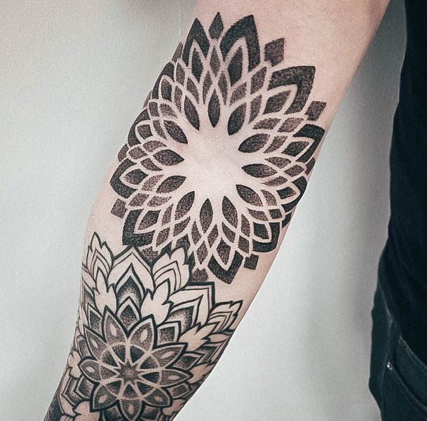 Stunning Elbow Tattoo On Lady