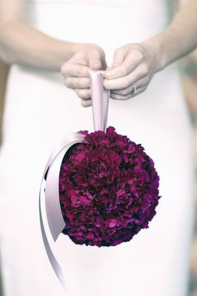 Stunning Floral Bouquet Ball Lovely Red Wedding Ideas