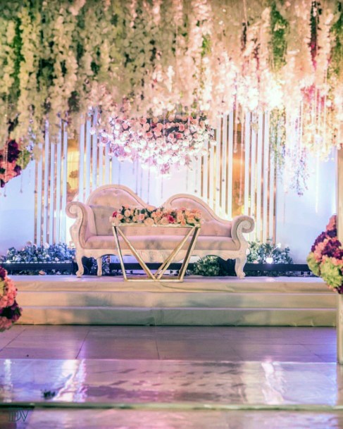 Stunning Floral Ceiling Wedding Decorations