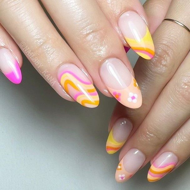 Stunning Funky Nail On Lady