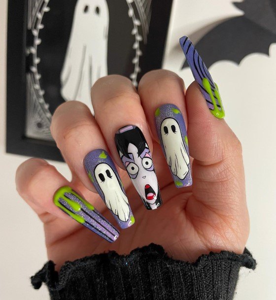 Stunning Ghost Nail On Lady