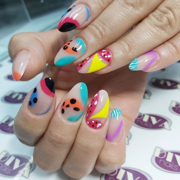 Stunning Girls Abstract Nails