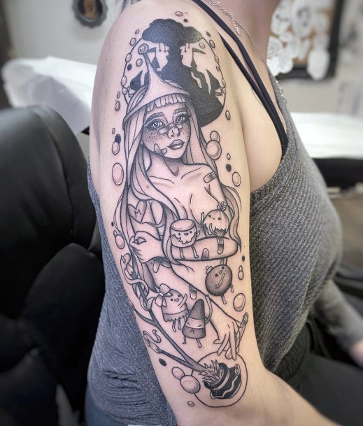 Stunning Girls Adventure Time Tattoos