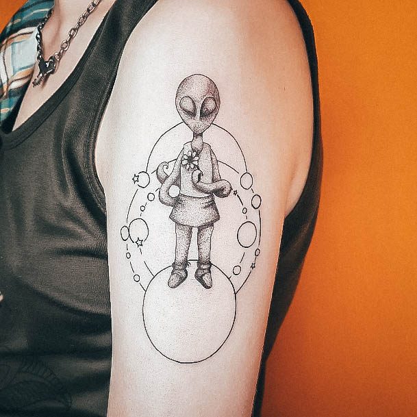 Stunning Girls Alien Tattoos