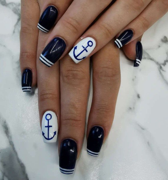 Stunning Girls Anchor Nails