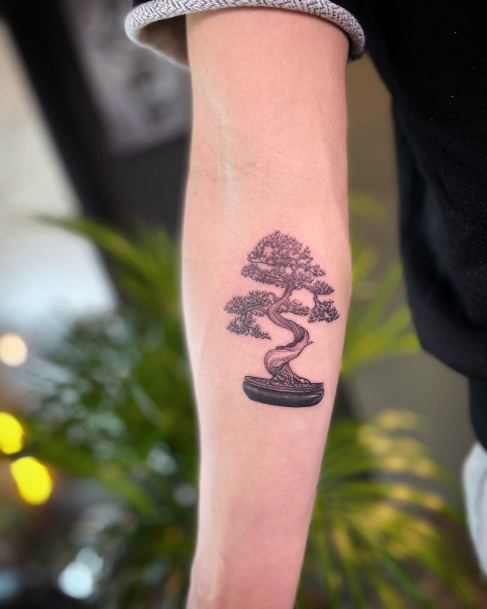 Stunning Girls Bonsai Tattoos