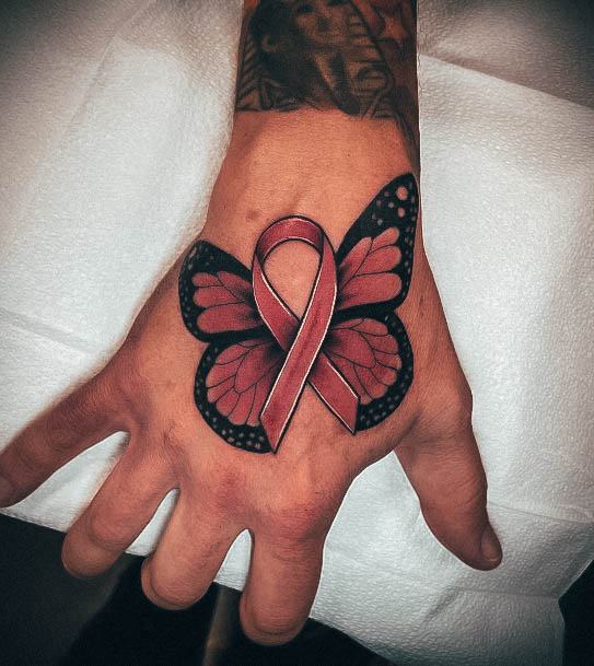 Stunning Girls Breast Cancer Tattoos