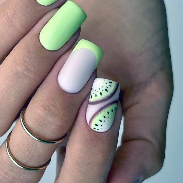 Stunning Girls Bright Summer Nails