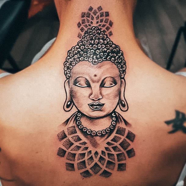 Stunning Girls Buddha Tattoos