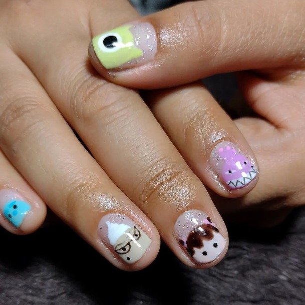 Stunning Girls Cartoon Nails