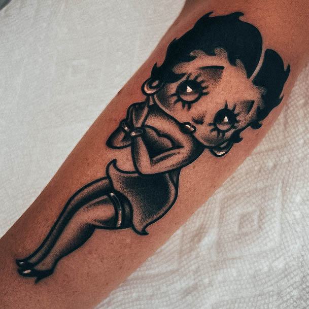 Stunning Girls Cartoon Tattoos