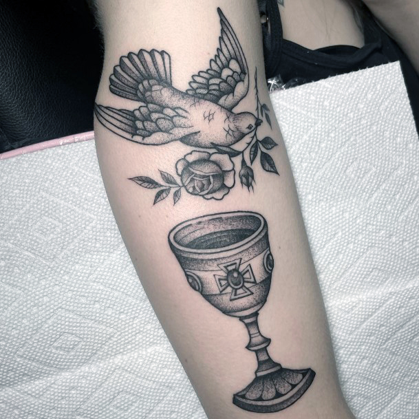 Stunning Girls Chalice Tattoos