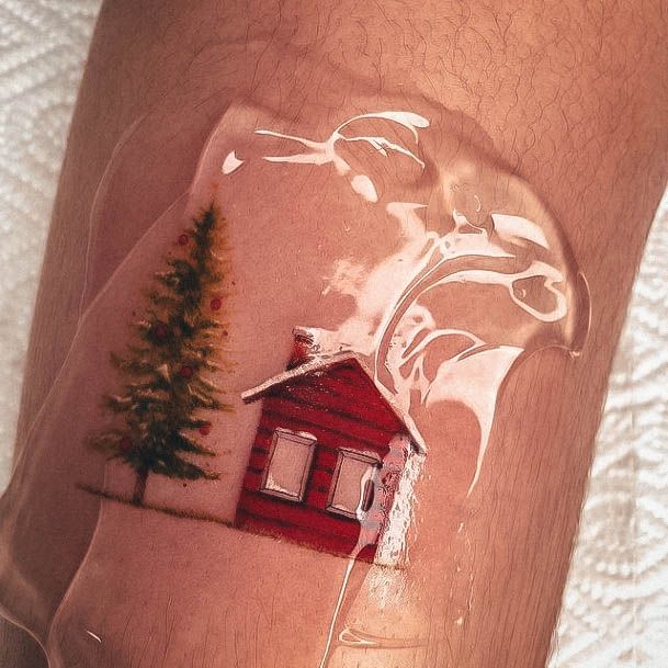 Stunning Girls Christmas Tree Tattoos