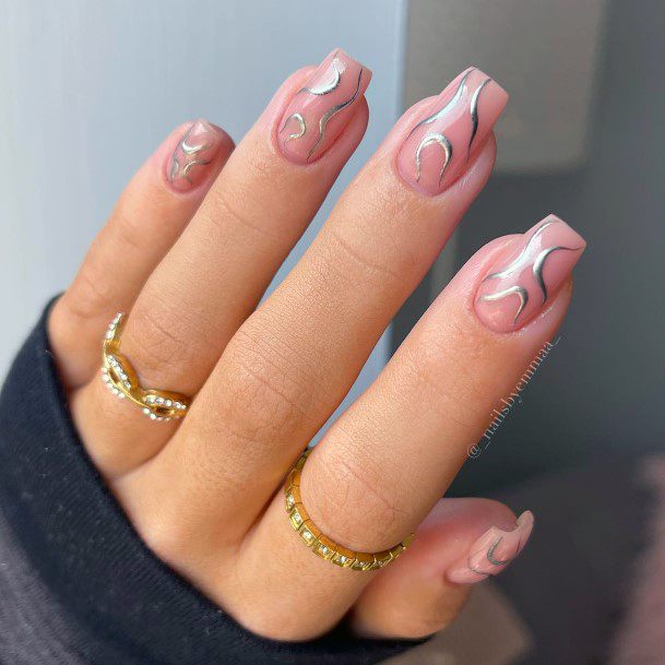 Stunning Girls Chrome Nails