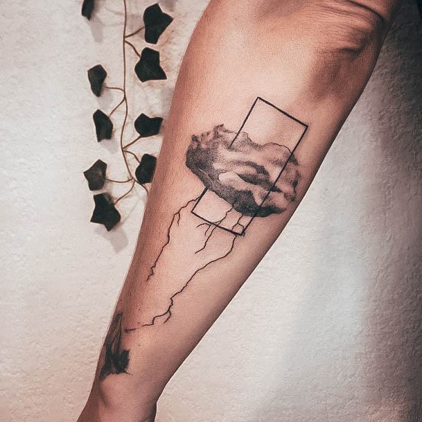 Stunning Girls Cloud Tattoos