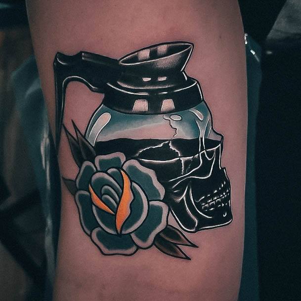 Stunning Girls Coffee Pot Tattoos