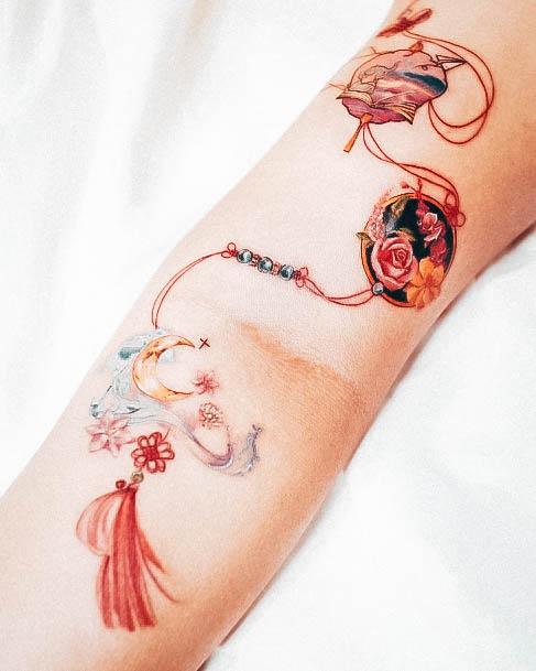 Stunning Girls Color Tattoos