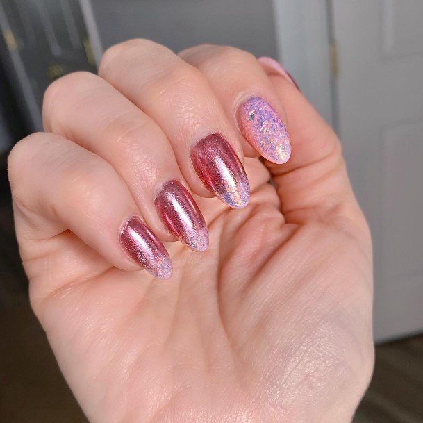 Stunning Girls Confetti Nails