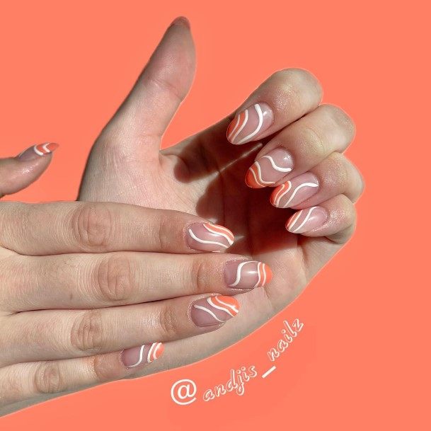 Stunning Girls Coral Nails