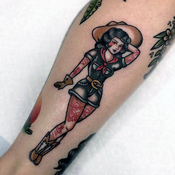 Stunning Girls Cowgirl Tattoos