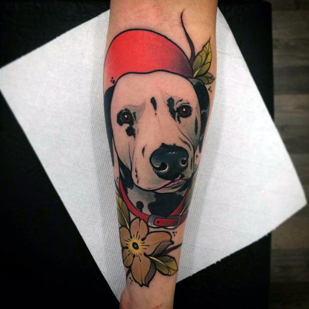 Stunning Girls Dalmatian Tattoos