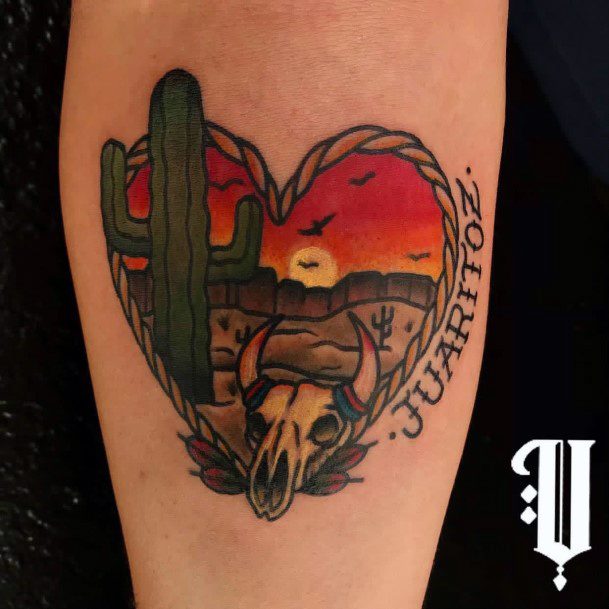 Stunning Girls Desert Tattoos