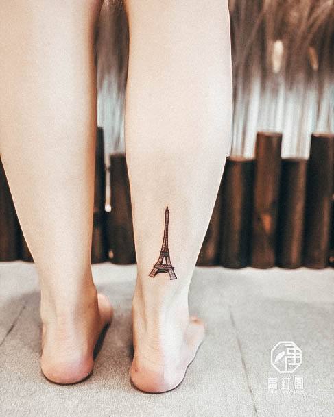 Stunning Girls Eiffel Tower Tattoos