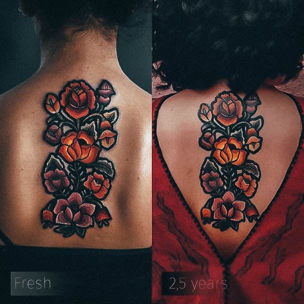 Stunning Girls Embroidery Tattoos