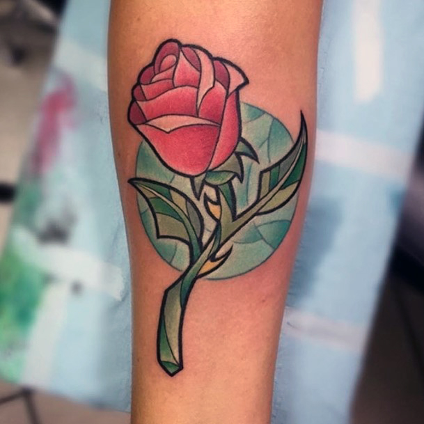 Stunning Girls Enchanted Rose Tattoos