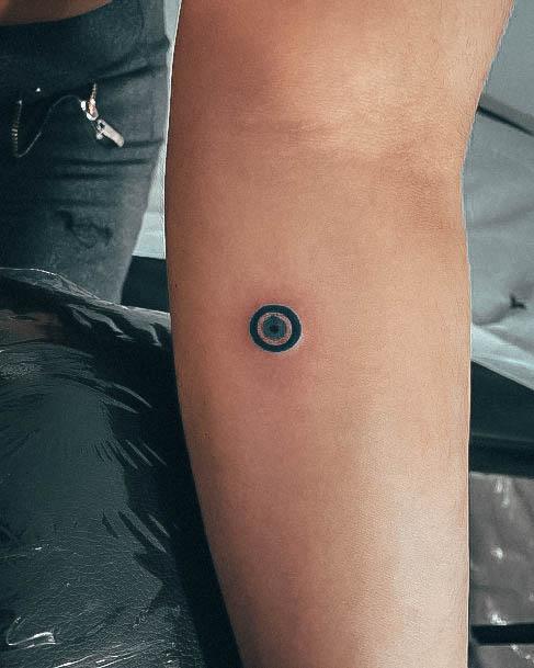 Stunning Girls Evil Eye Tattoos