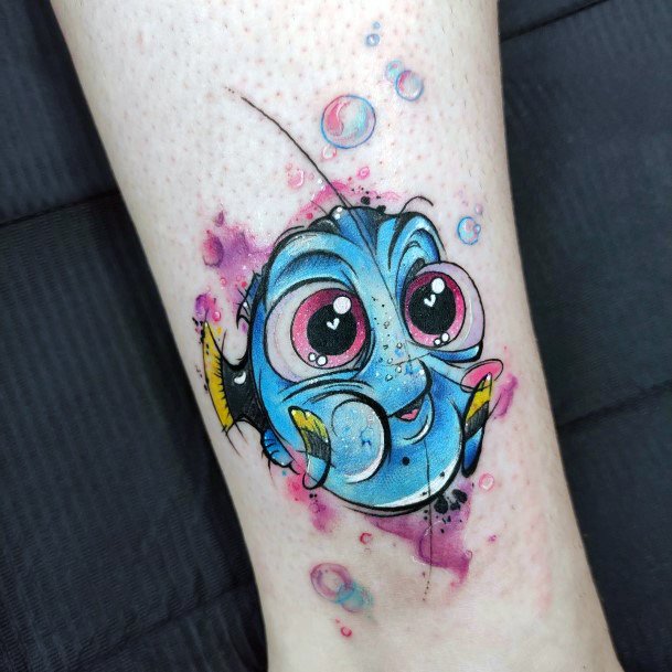 Stunning Girls Finding Nemo Tattoos