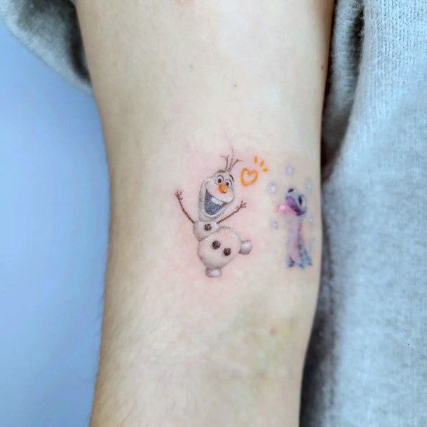 Stunning Girls Frozen Tattoos