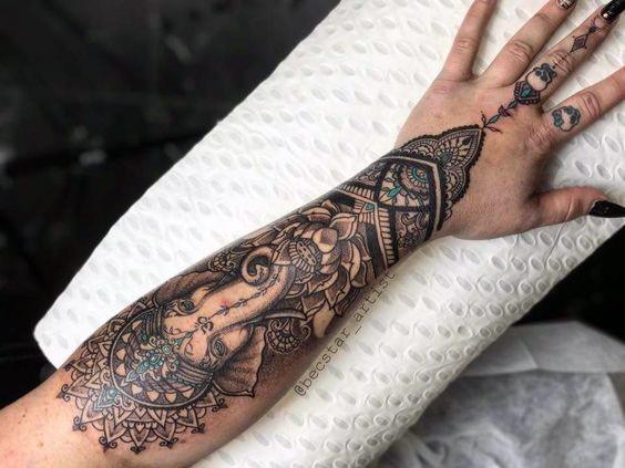 Stunning Girls Ganesha Tattoos