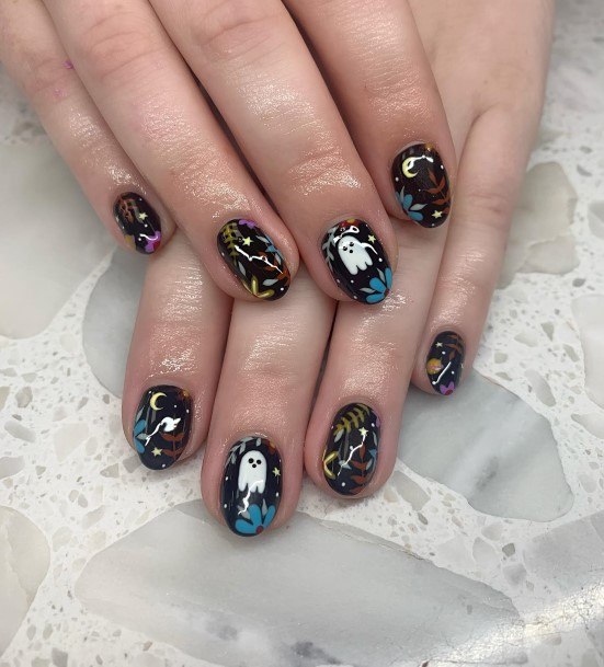 Stunning Girls Ghost Nails