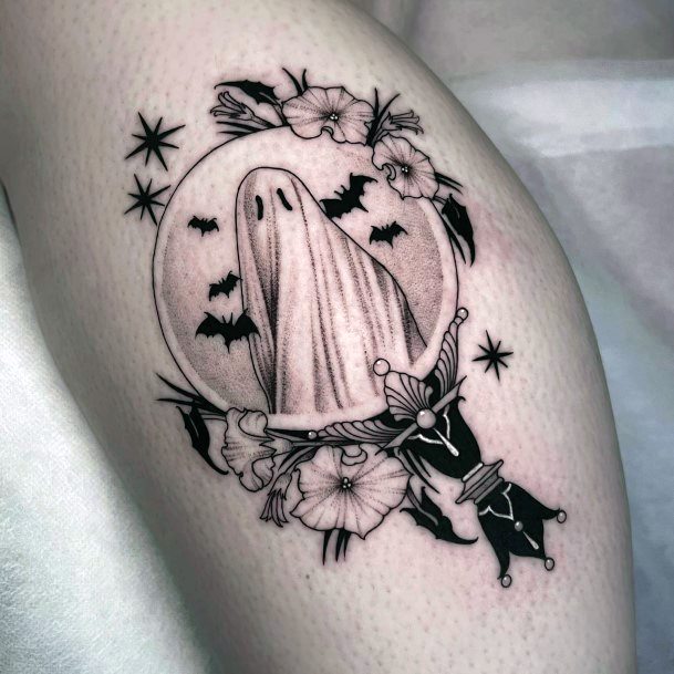 Stunning Girls Ghost Tattoos