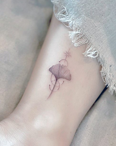 Stunning Girls Ginkgo Tattoos